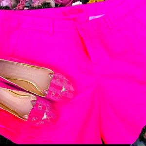 Lilly Pulitzer Hot Pink Callahan Stretch Shorts 14